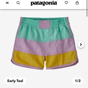 Baby Shorts by Patagonia! 4T great fun color!